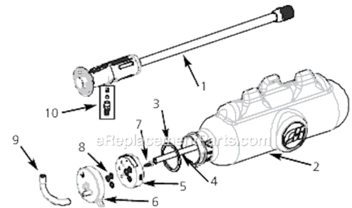 Page A Diagram and Parts List for PW1060  Campbell Hausfeld Pressure Washer